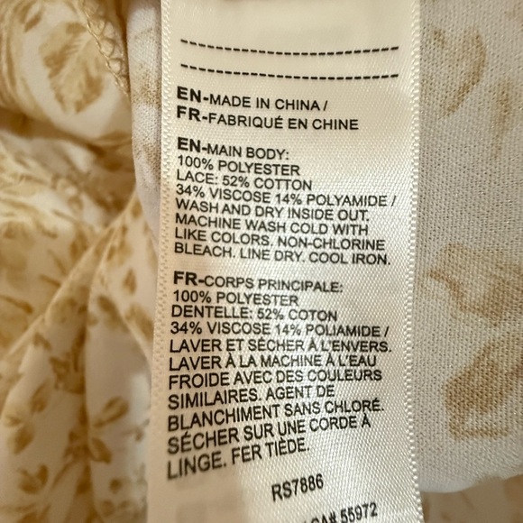 Rafaella Women's Beige Floral Blouse - Picture 2 of 2